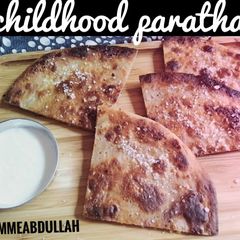 A picture of Childhood paratha🙈cheeni wala paratha.