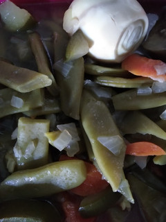 Una foto de Hervido de verduras con huevo cocido