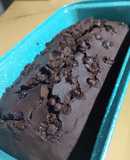 Budín de chocolate con banana. 4 pasos