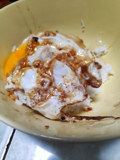 Foto resep Nasi telor ceplok asin pontianak
