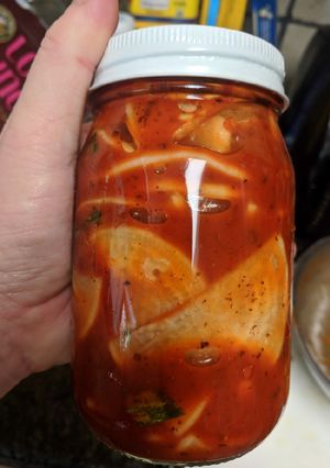 A picture of Radish Kimchi.