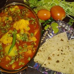 Aloo gobhi salan A picture of Aloo gobhi salan.