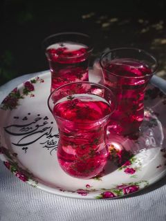 عکسی از دستور شربت گل محمدی