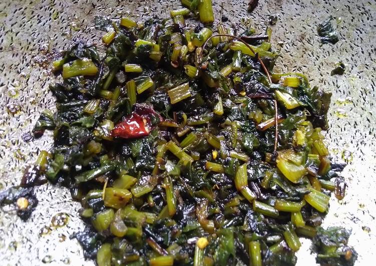 Recipe of Speedy Radish leaves stir fry