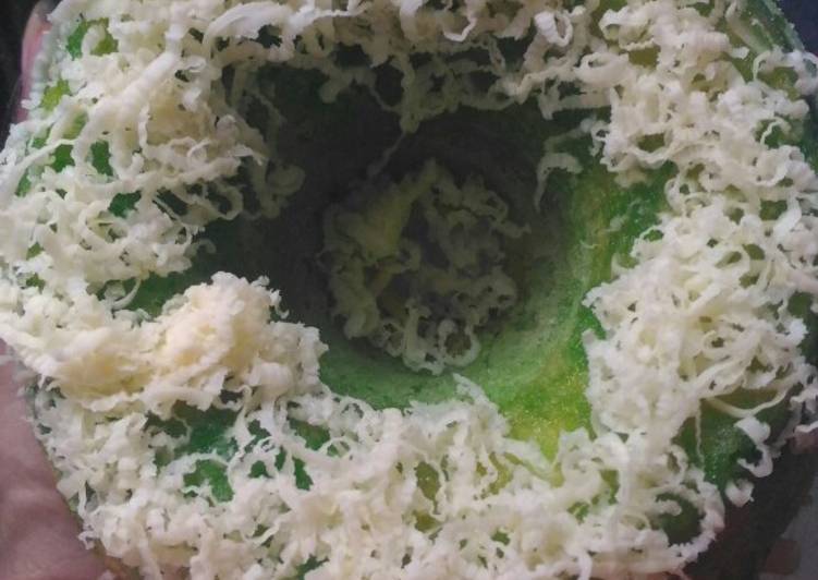Bahan-bahan BOLU PANDAN KUKUS EKONOMIS no mixer no oven yang enak Untuk Jualan
