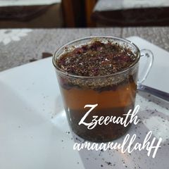A picture of Moringa and Rose Infusion.