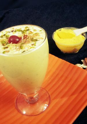 A picture of Piyush (Shrikhand drink).