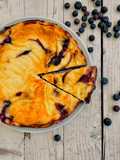 Greek Yogurt and Blueberry Tart