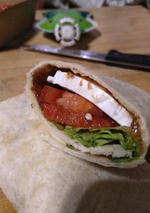Une photo de Wraps chèvre figue