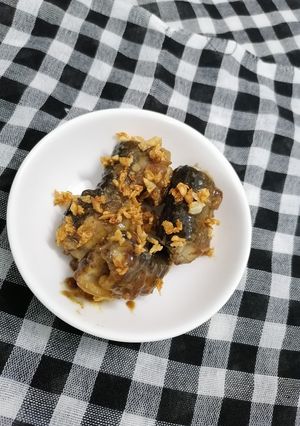 Hình của món Lươn cháy tỏi.