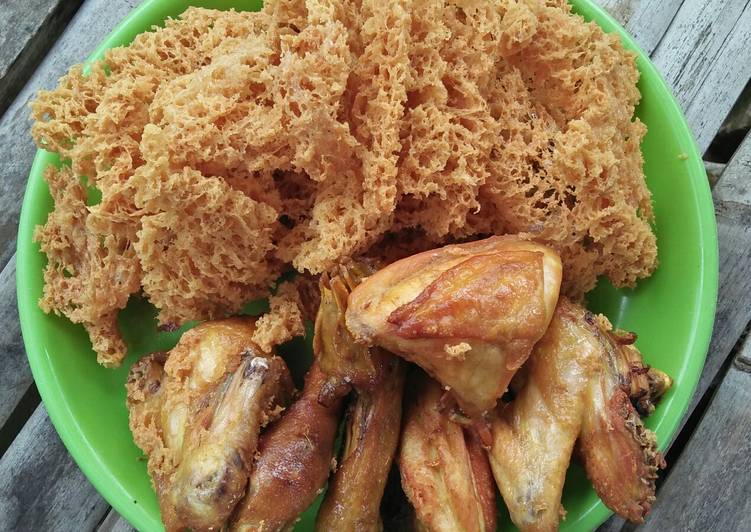 Langkah Mudah untuk Membuat Ayam goreng kremes 🍗🍗, Lezat Sekali