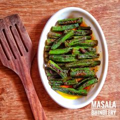 A picture of Masala Bhindi Fry.