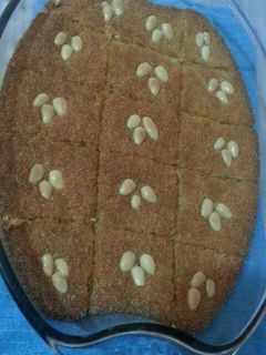 صورة لوصفة طريقة عمل النمورة