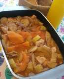 Carbonada o verduras al horno con carnes