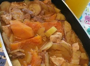 Una foto de Carbonada o verduras al horno con carnes