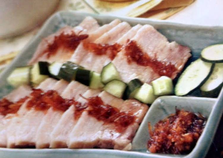 Recipe of Favorite pork belly with xo sauce