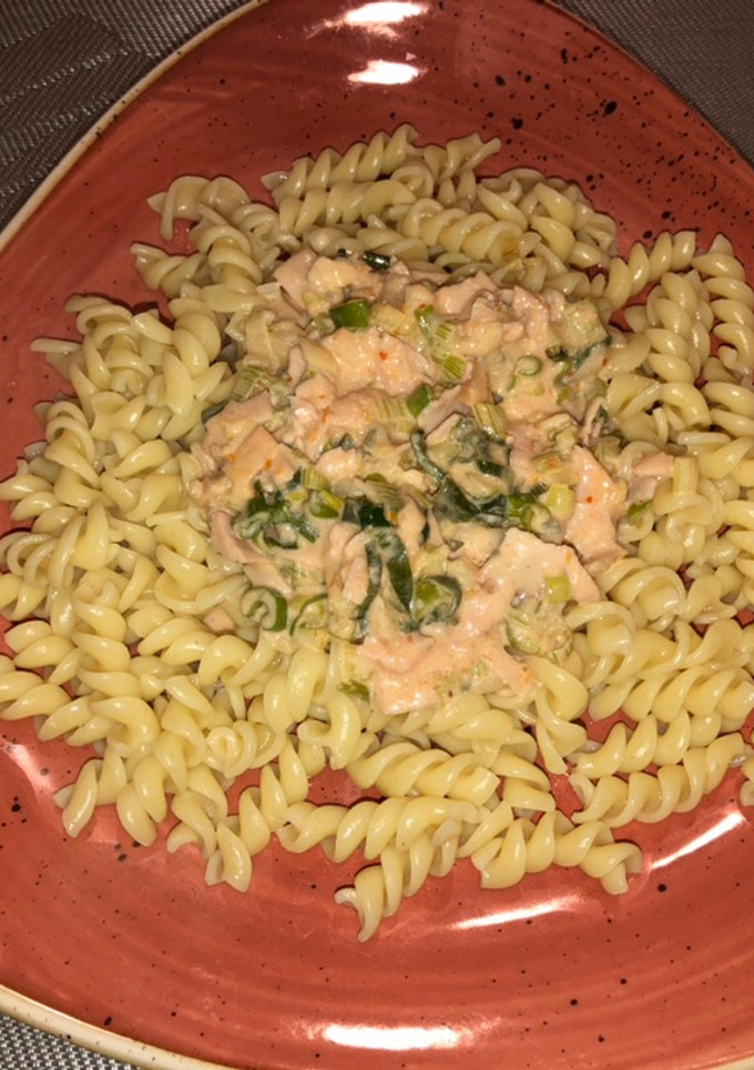 Una foto de Salsa para pasta de queso azul condimentada