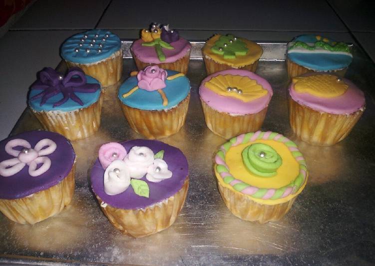 Resep: Cup cake fondan sederhana yang enak