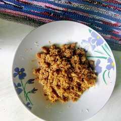 A picture of Abon ikan tuna.