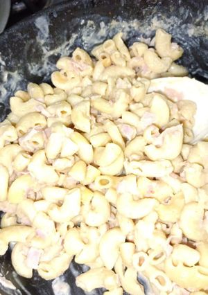 Una foto de Fideos Coditos Cremosos con Jamón
