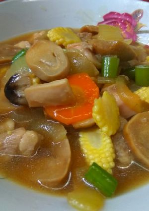 Foto resep Ayam Cah Jamur