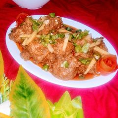 A picture of Tawa chicken karahai.