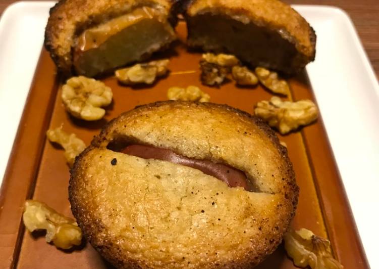 Recipe of Quick Apple Walnut Financier (Sweet desserts)