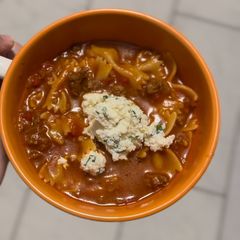 A picture of Lasagna Soup.