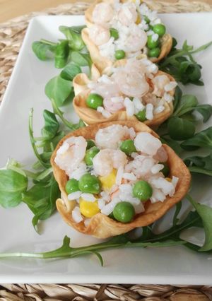 Foto principal de Ensalada de arroz con gambas