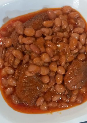 عکسی از دستور خوراک لوبیا چیتی با سیرابی