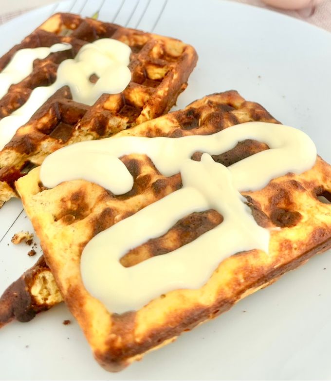 Una foto de Waffles de avena Fit
