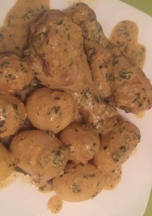 Une photo de Poulets et Pommes de terre à la moutarde