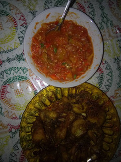 Foto resep Ayam goreng & Sambal mentah