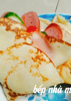 Hình của món Banh crepe nhân mặn.