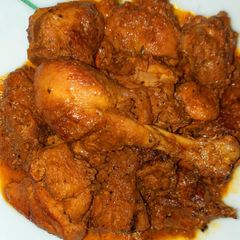 A picture of Chicken Changezi restaurant style.