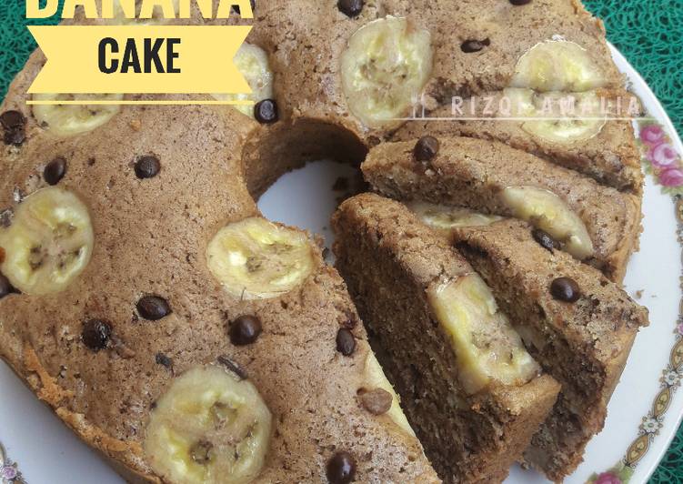 Resep Mudah Chocolate Coffee Banana Cake Lezat Mantap