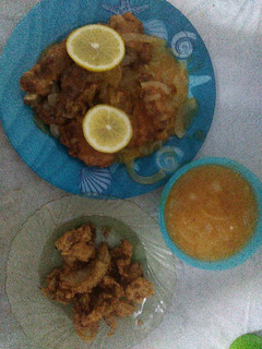 Foto resep Ayam goreng lemon madu + saus lemon dan bawang Bombay goreng