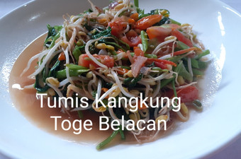 Cara Gampang Membuat Tumis Kangkung Toge Belacan, Enak