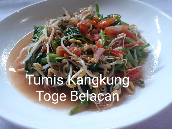 Cara Gampang Membuat Tumis Kangkung Toge Belacan, Enak