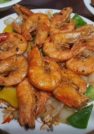 Hình của món Tôm rang muối.