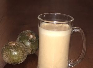 Una foto de Leche con lúcuma