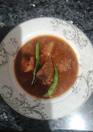 A picture of Vegetable and Meat curry.