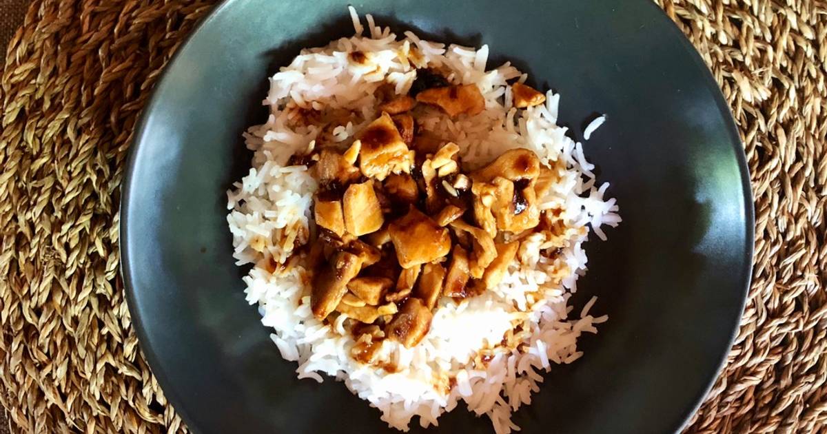 Pollo teriyaki con arroz basmati Receta de Gemma Picot Viño- Cookpad