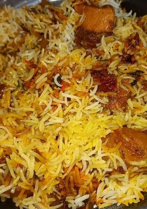 A picture of Spicy Biryani 🌶.