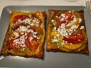 Une photo de tarte pesto