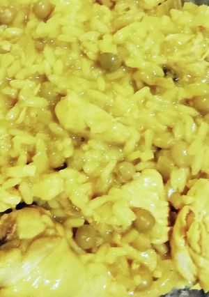 Una foto de Arroz con pollo con mucho sabor