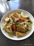 Sautéed Cabbage with Tofu Skin