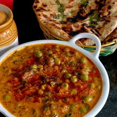 Dhaba style methi matar malai A picture of Dhaba style methi matar malai.
