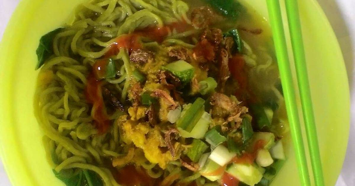 Resep Mie Ayam Hijau Oleh Desiayu Febria Cookpad