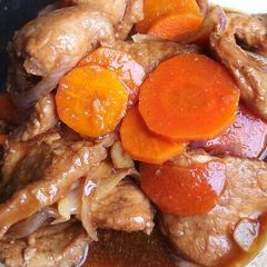 A picture of Kungpow Pork (non-spicy).